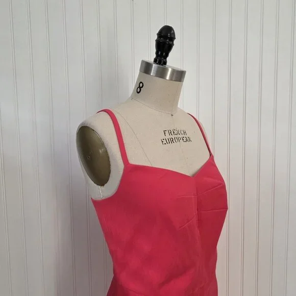 Banana Republic Bi-stretch Sleeveless Sheath Dress – Pink Classic & Chic Sz 10 - Picture 4 of 9